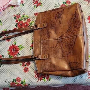 Patricia Nash map handbag EUC